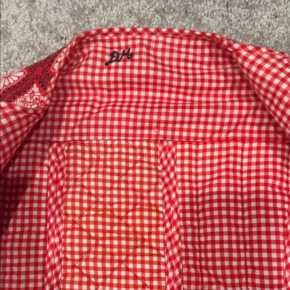 Red Patterned Women's Jacket - Picture 2 of 6